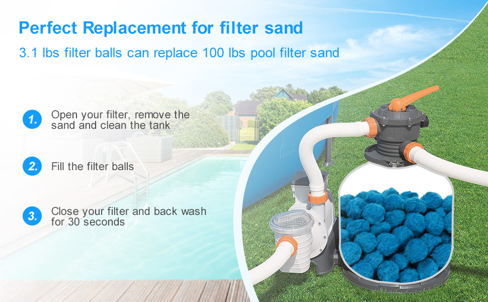 pool filter media balls