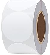 Hybsk 2 inch Circle Color Direct Thermal Stickers Shipping Labels for Barcodes,Name Tag,DIY Logo ...