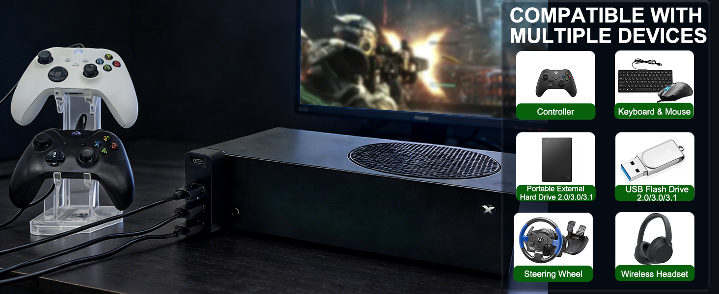 xbox series x usb hub