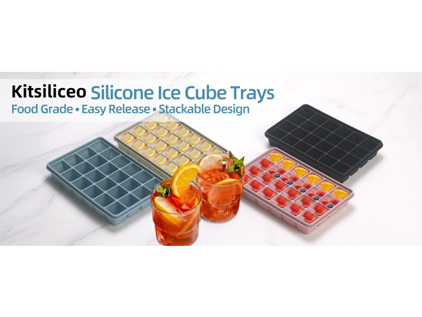 Silicone Ice Cube Trays with Lid
