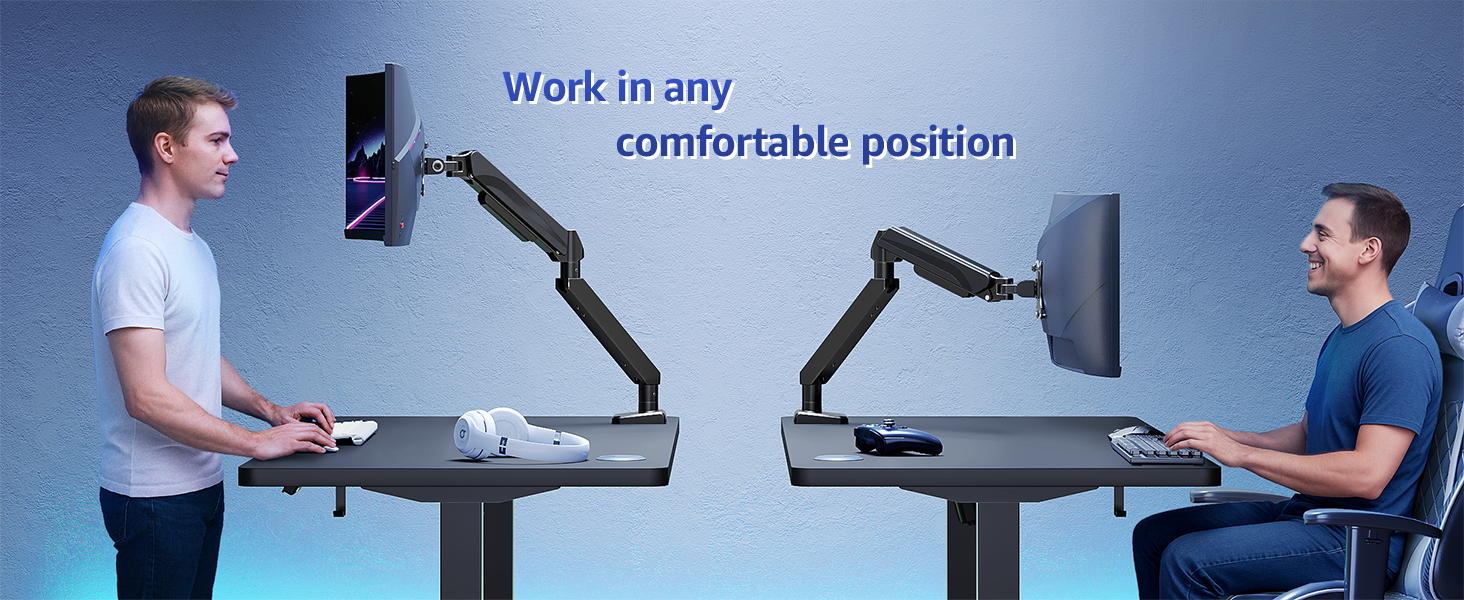 heavy duty monitor arm