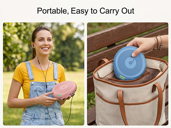 cd player with headphones