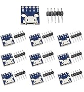Taiss 10PCS Micro USB to DIP Adapter Board 2.54mm Micro USB Interface Power Adapter 5Pin Board 5V...