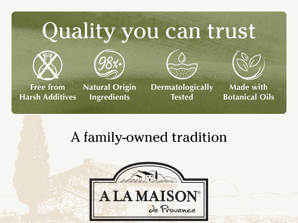 A La Maison Liquid Soap French Triple Milled Traditional Marseille gentle long last refined scent
