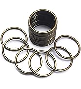 SEMINI 20PCS Zinc Alloy O Ring Buckles, Solid Welded Round Metal Loop for DIY Craft Hardware, Web...