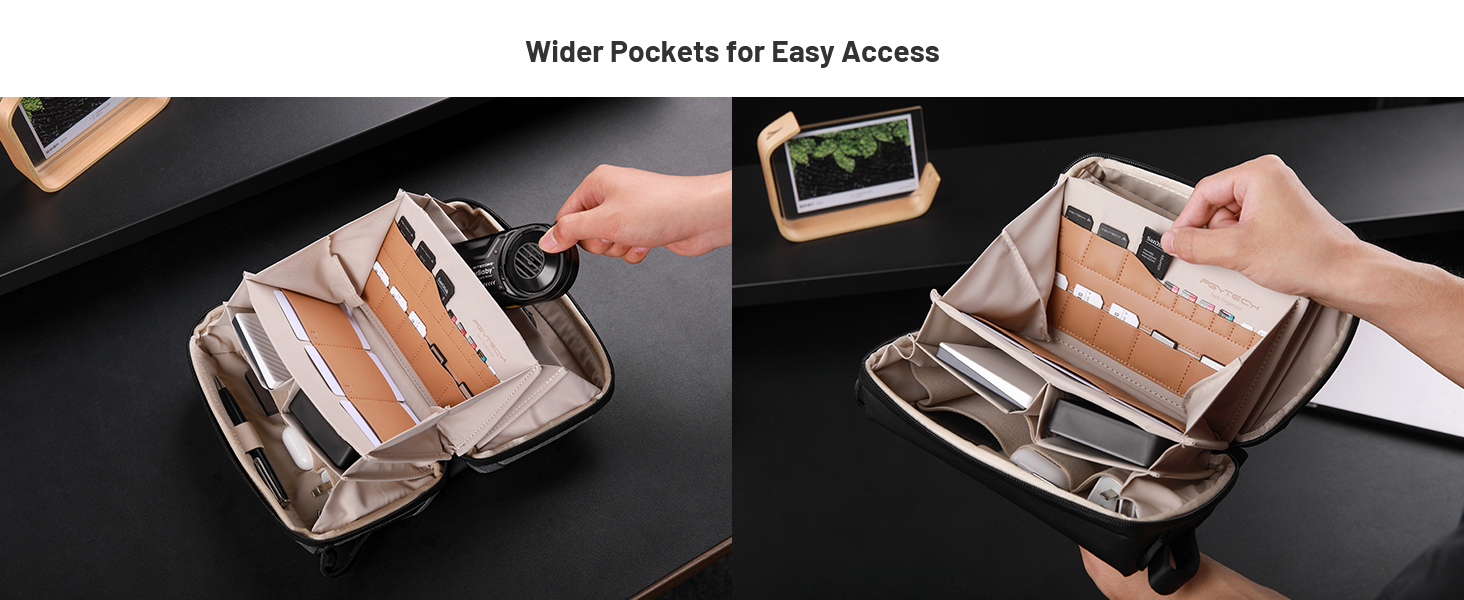 Wider Pockets for Easy Access