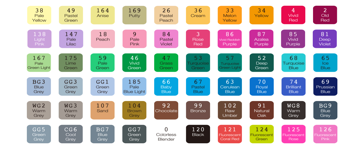 60 Colors Markers