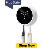 Upgraded UV Toothbrush Cleaner Holder Wall Mounted, Temracha Razor Electric Toothbrush Holder for...