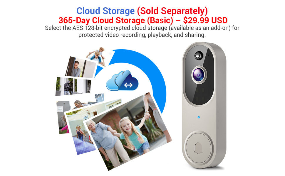 battery doorbell Cloud Storage
