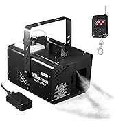 Haze Machine 500W, Fog Machine Continuous Output, Manual/Wireless Remote/DMX Control, Enhancing t...