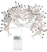 Uonlytech Giraffe Lamps, LED Giraffe String Lights Iron Art Animal Giraffe Light String Colorful ...