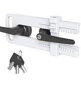 AST Double Door Security Lock, Keyed French Door Lockout Device, Reinforcement Lock for Knobset a...