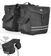 KEMIMOTO Panniers Bike Bags, 40L/50L Bicycle Saddle Bags with Waterproof Rain Cover for Rear Rack...