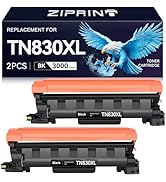 ZIPRINT TN830XL Toner 2 Pack(with chip) Compatible Replacement for Brother tn830 tn830xl tn830/xl...