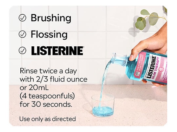 Brushing, Flossing, Listerine