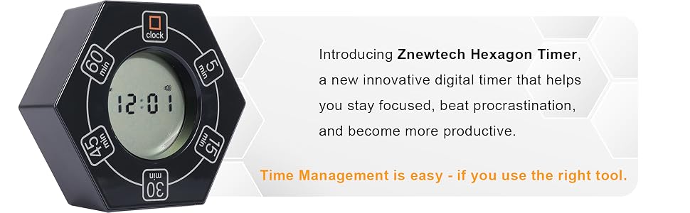 Introducing Znewtech Hexagon Timer (Black)