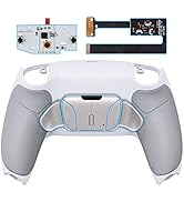 eXtremeRate Silver Real Metal Buttons (RMB) Version RISE4 Remap Kit for PS5 Controller BDM-010 02...