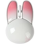 GUGUELEC Wireless Mouse, Pink, Bluetooth & 2.4G Dual-modes, Unisex, 1200DPI, Quiet Click, Smooth ...