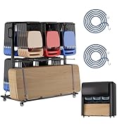 Folding Chair Rack, Heavy-Duty Chair Cart for 84 Chairs or 12 Tables of 800 LBS Capability, Conta...