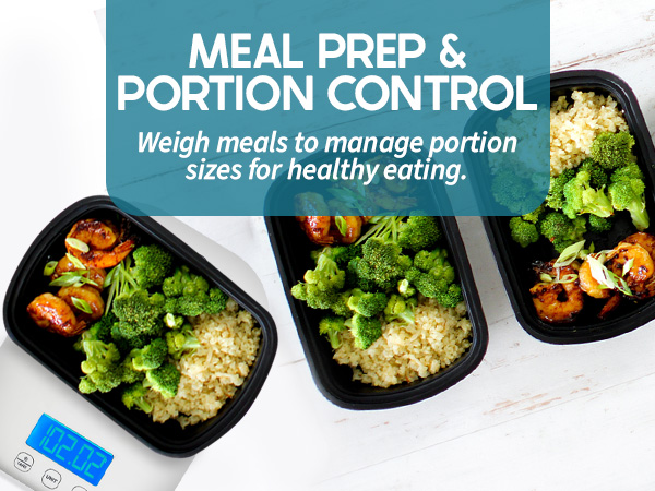 picture of ready meals ready to weigh on the scale