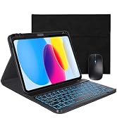 Case Keyboard for 11 inch iPad 11th (A16, 2025) / 10th Generation,Mouse and Detachable Wireless 7...