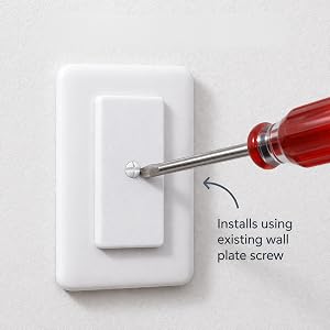 Installs using existing wall plate
