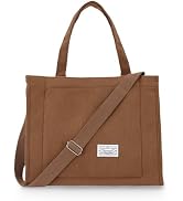 UERRUAM Corduroy Tote Bag for Women Work Crossbody Purse for Everyday,College,Travel,Lightweight ...