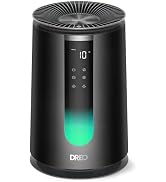 DREO Air Purifier for Home Bedroom Up to 856ft², 3-in-1 TurboPure HEPA Filters, 18 dB, LED AQI Di...