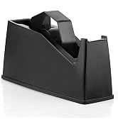 Black Heat Tape Dispenser, Masking Tape Dispenser, Holder Fits 1" 3" Core | Weighted Desktop Tape...