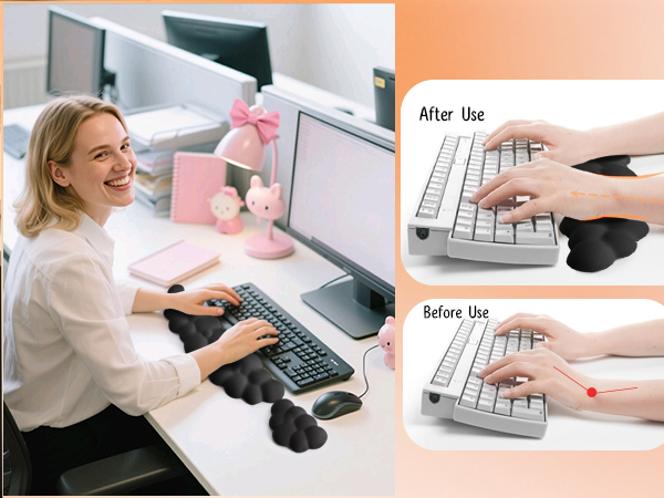Keyboard Wrist Rest Mouse Wrist Support Set