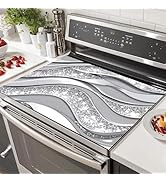 HOMETITUTE Kitchen Mats 28 x 20 inches Kitchen Stove Top Covers Inspired Design and Shimmering Pa...