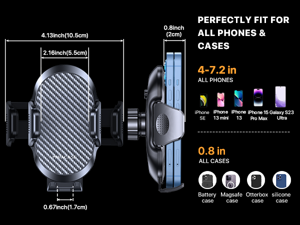 PERFECTLY FIT for ALL PHONES & CASES