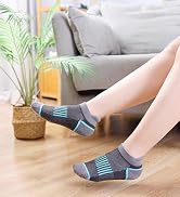 Eyean Kids Athletic Half Cushioned Ankle Socks Boys Girls Cotton Sport Low Cut Socks 6 Pairs