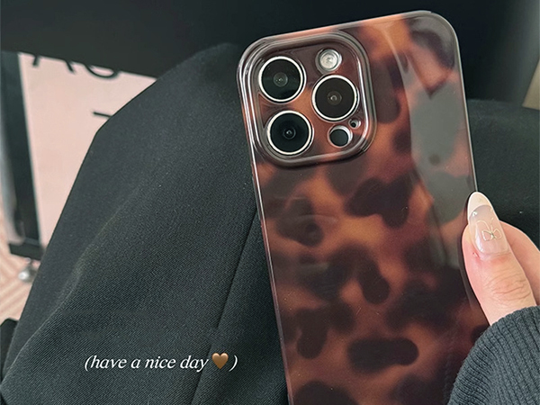 tortoise shell phone case brown
