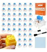 120 Pcs Blue Mechanical Keyboard Switches, 3 Pin Clicky Tactile Switches, Mechanical Keyboard Swi...