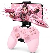 aghi Wireless Gaming Controller with Hall Effect Joysticks and Phone Clip | Bluetooth Gamepad for...