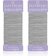 JASVERLIN 2MM Light Gray Hair Ties, No Slip Damage-free Hair Elastics Ponytail Holders for Women ...