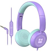 Kids Headphones for School Girls Boys with Microphone, Link Dream Volume Limiter 85/94dB Stereo 3...