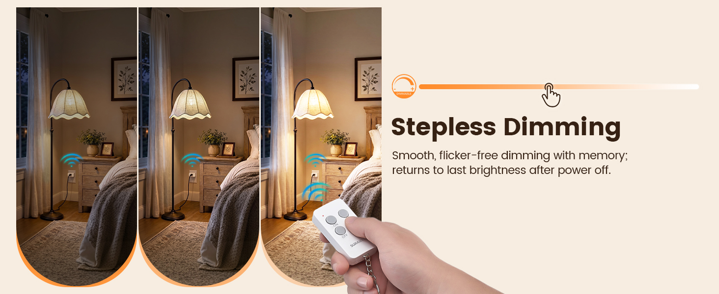 Dimmer Plug with Remote Control