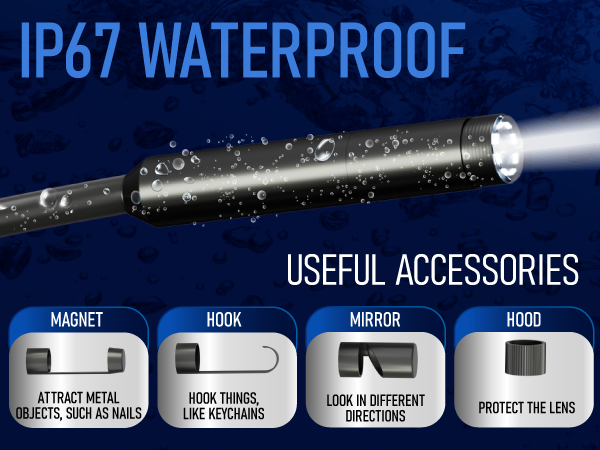 snake camera with light