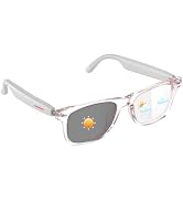 Smart Glasses for Men Women, Auto Power On/Off, Open Ear Speakers, Color-Change Lenses Wearable T...