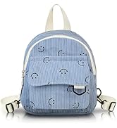 Energather Mini Backpack, Corduroy Backpack Small Backpacks for Women and Girls, Cute Womens Back...
