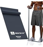 A AZURELIFE Professional 8 Yard Bulk Resistance bands Rolls or 5 ft. Long Non-Latex Elastic Exerc...
