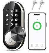 TEEHO TE341 Smart Keyless Entry Door Lock with App Control, Digital Keypad Bluetooth Electronic D...