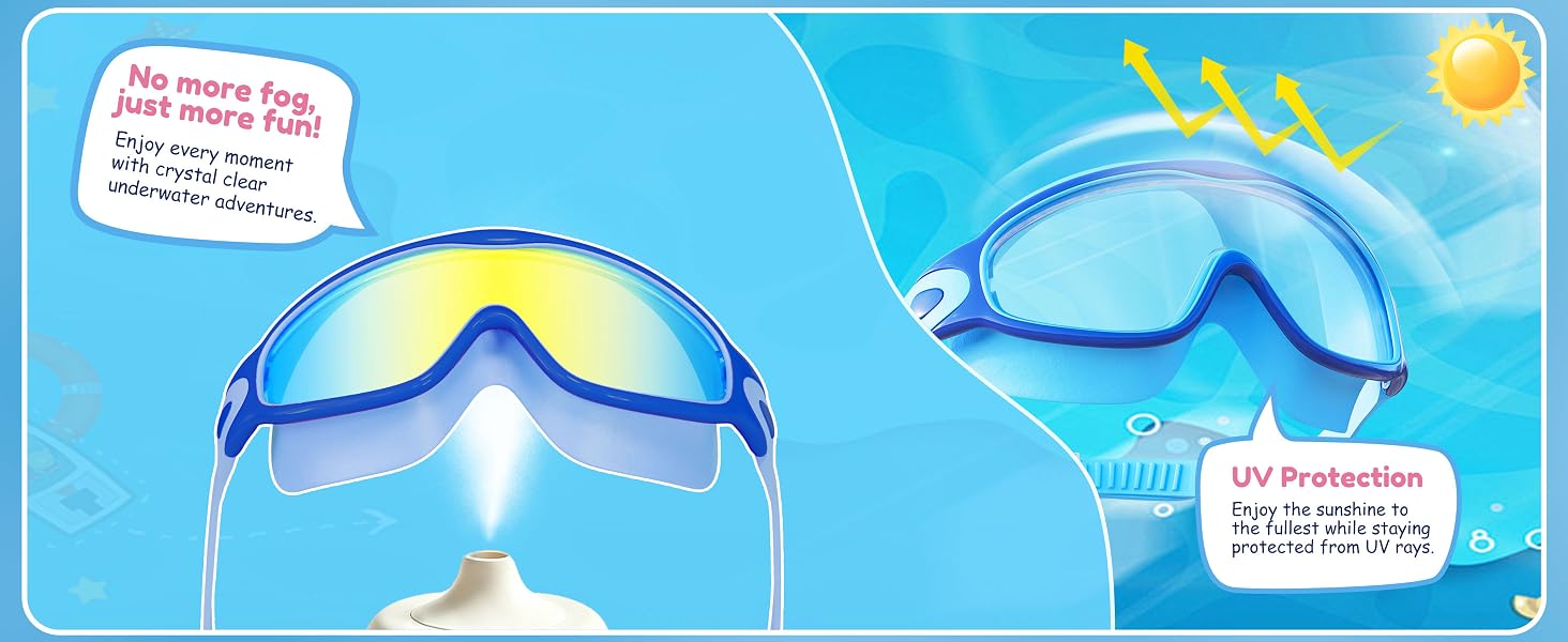 swim goggles for kids 3-6