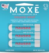 MOXE Nausea Nasal Inhaler Sticks, All Natural Essential Oil Blend, Ginger, Cardamom, Peppermint, ...