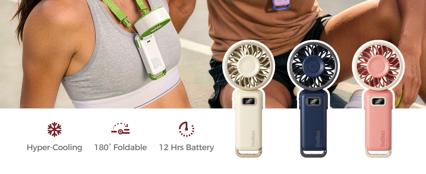 handheld portable turbo fan fanzy D6036 Diveblues