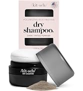 Kitsch Dry Shampoo Powder for Women & Men Dry Shampoo for Dark Hair w/Rice Protein - Unscented, V...