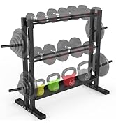 PROIRON Kettlebell Dumbbell Rack