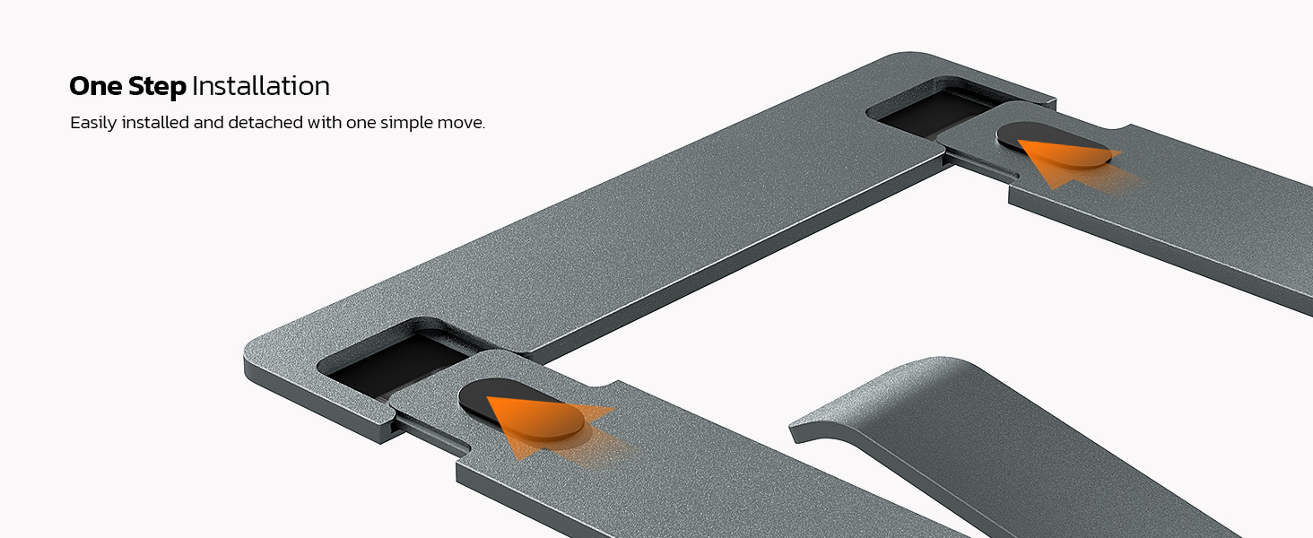 Laptop Stand Detachable Gray